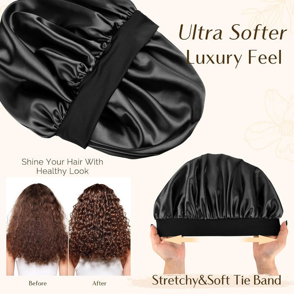 Silk Sleep Bonnet Set