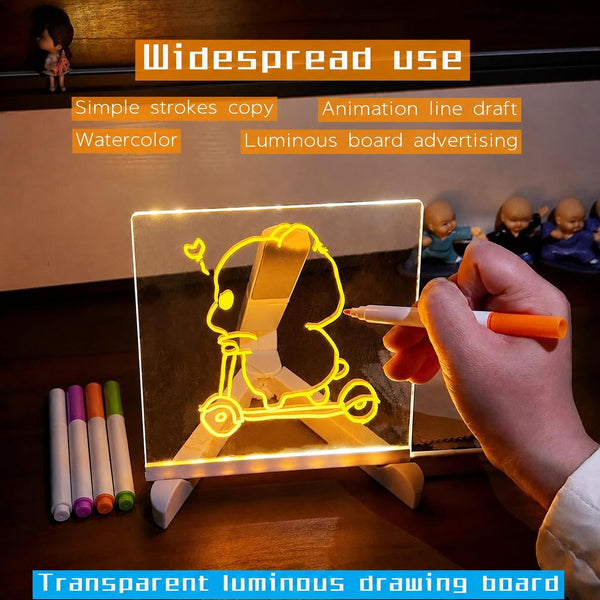 Glow Message Board with Pens