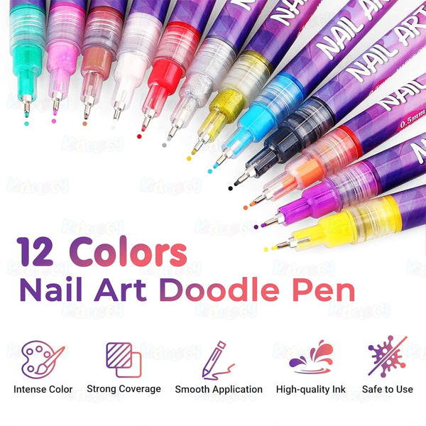 Colorful DIY Nail Art Pens