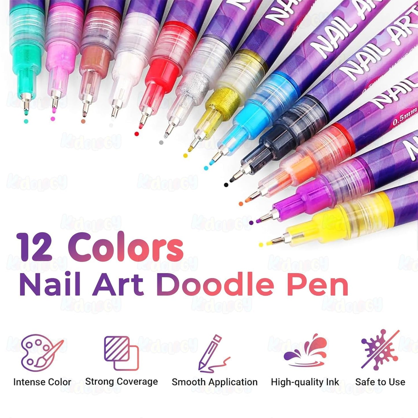 Colorful DIY Nail Art Pens