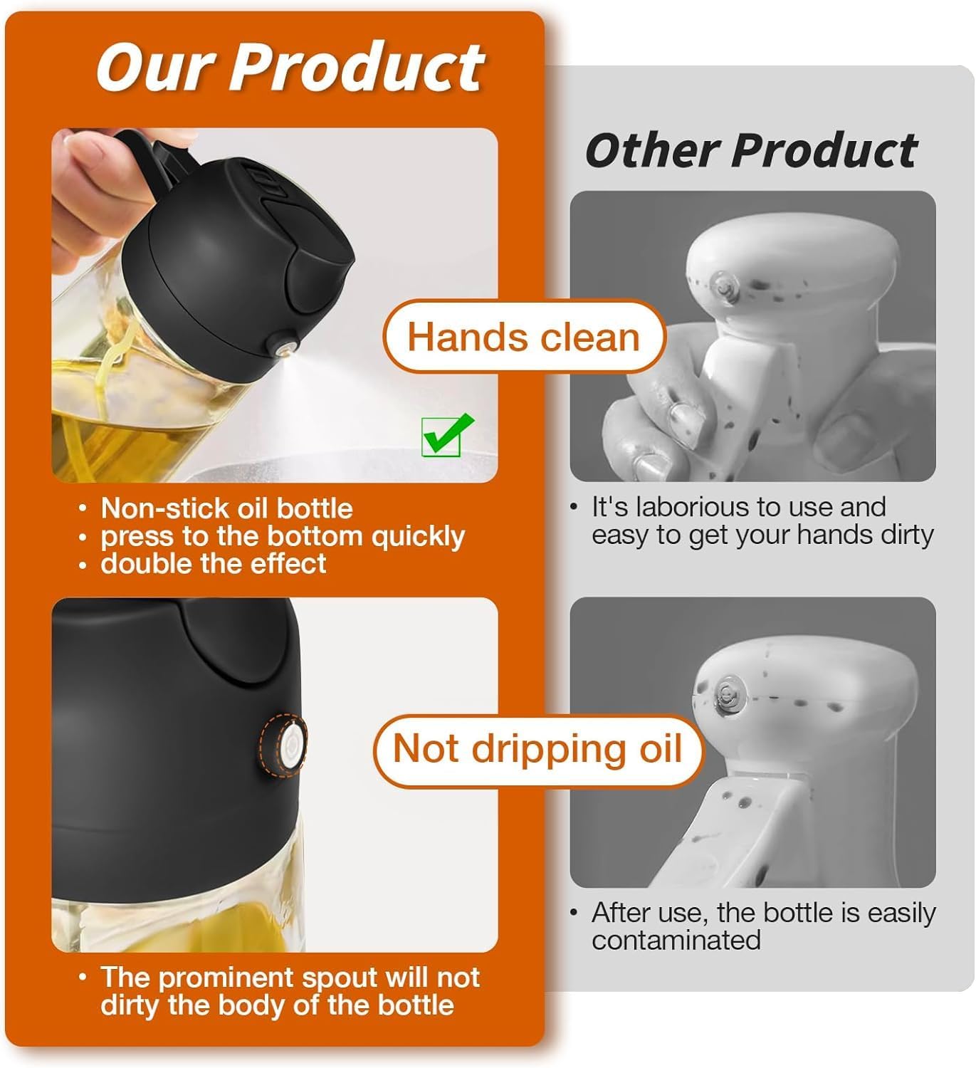 Elegant Oil Sprayer & Dispenser