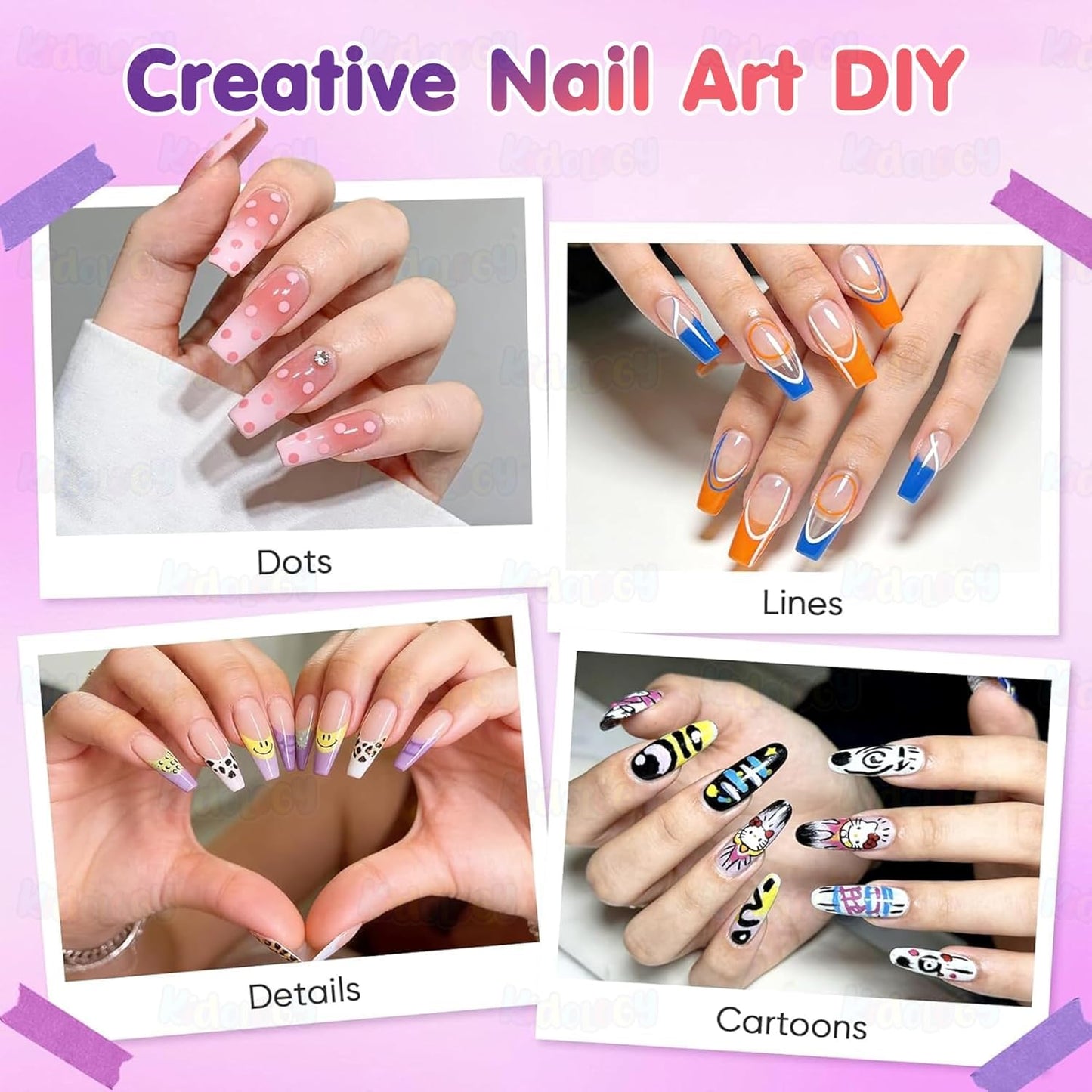 Colorful DIY Nail Art Pens