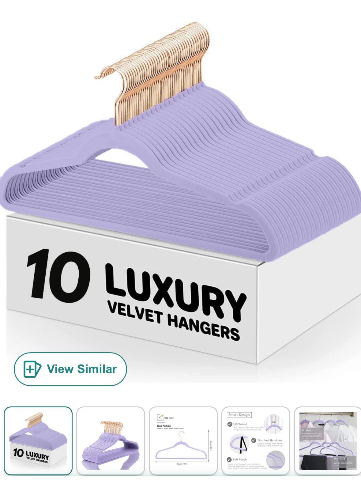 Premium Non-Slip Velvet Cloth Hangers